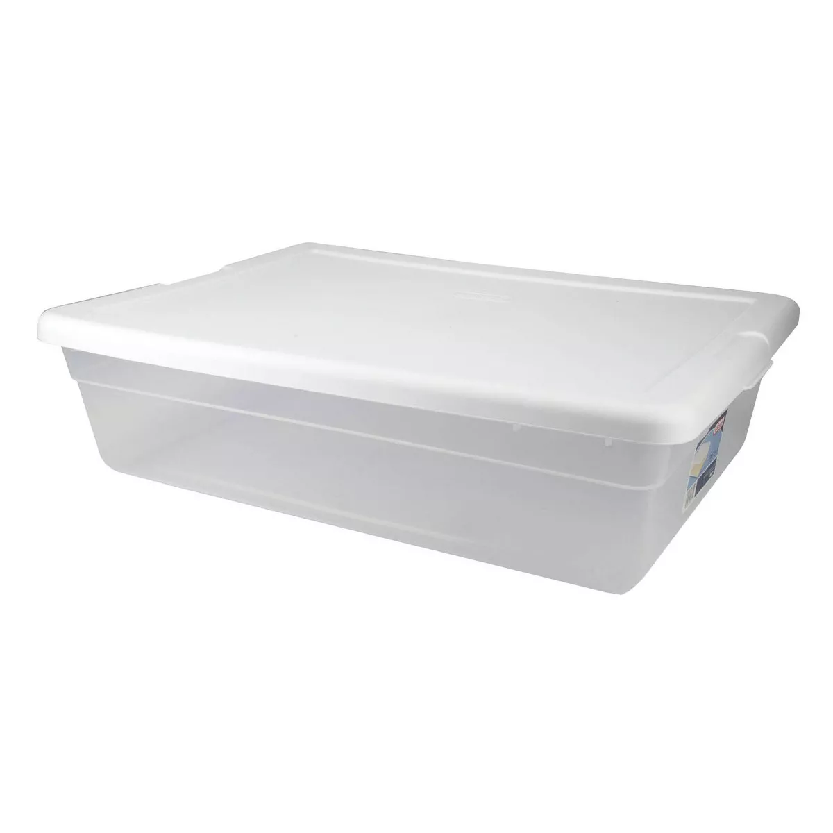 Sterilite 28 Qt Clear Closet/Under Bed Organizer Storage Box Container (10 Pack)