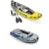 Intex 2-Person Inflatable Kayak w/ Oars & Air Pump & 4 Person Boat w/ Oars &Pump