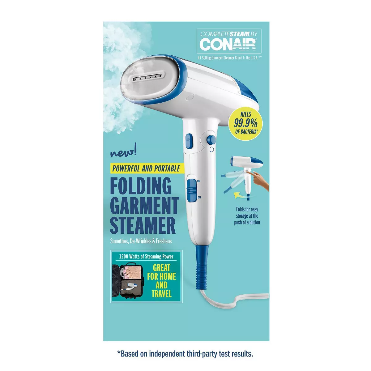 Conair Complete Steam Folding Compact Garment Steamer GS36X