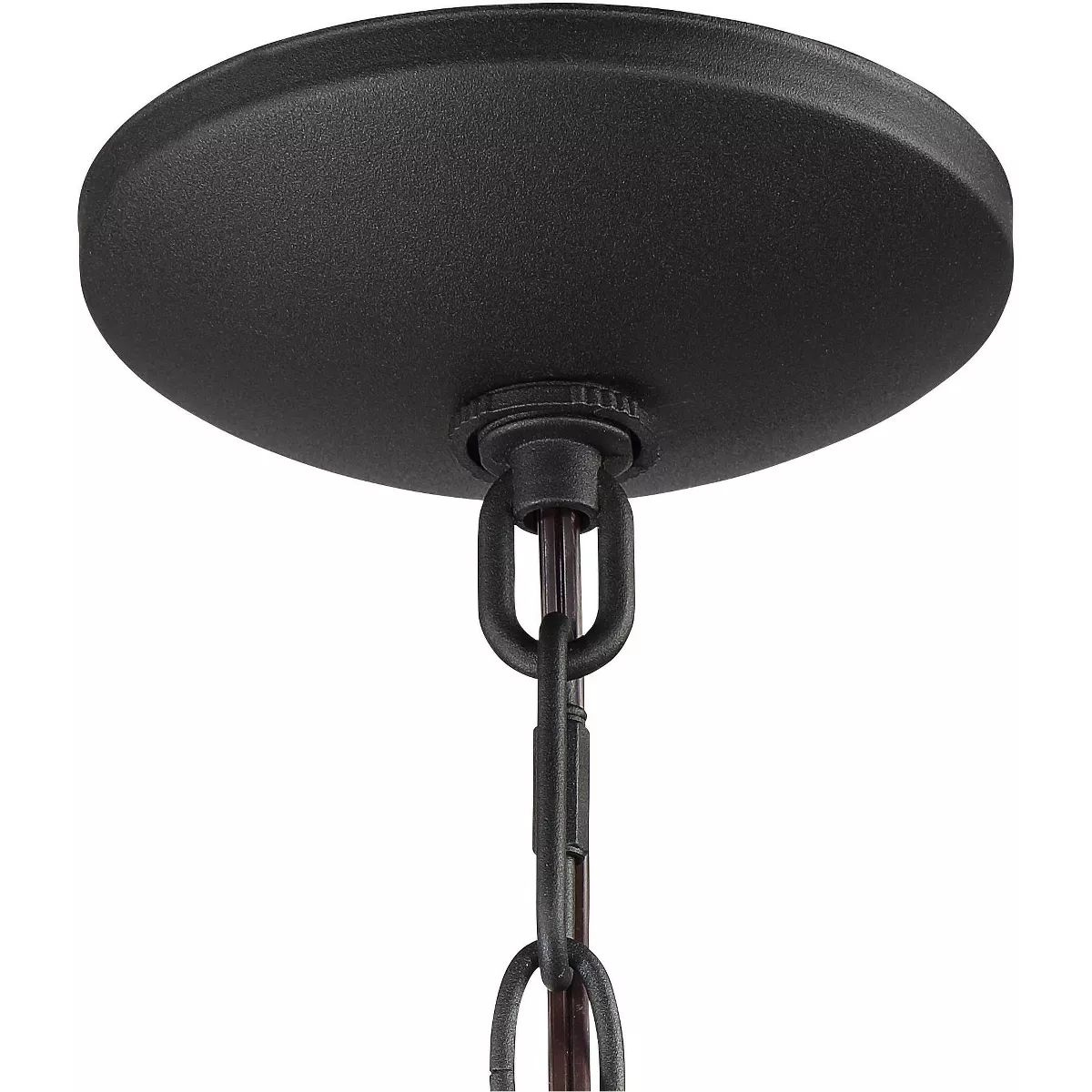 John Timberland Traditional Outdoor Ceiling Light Hanging Black Lantern 16 1/2