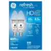 General Electric 2pk 60W Refresh Daylight Hd Equivalent Deco Bc Blunt Tip Candelabra Base LED Light Bulb