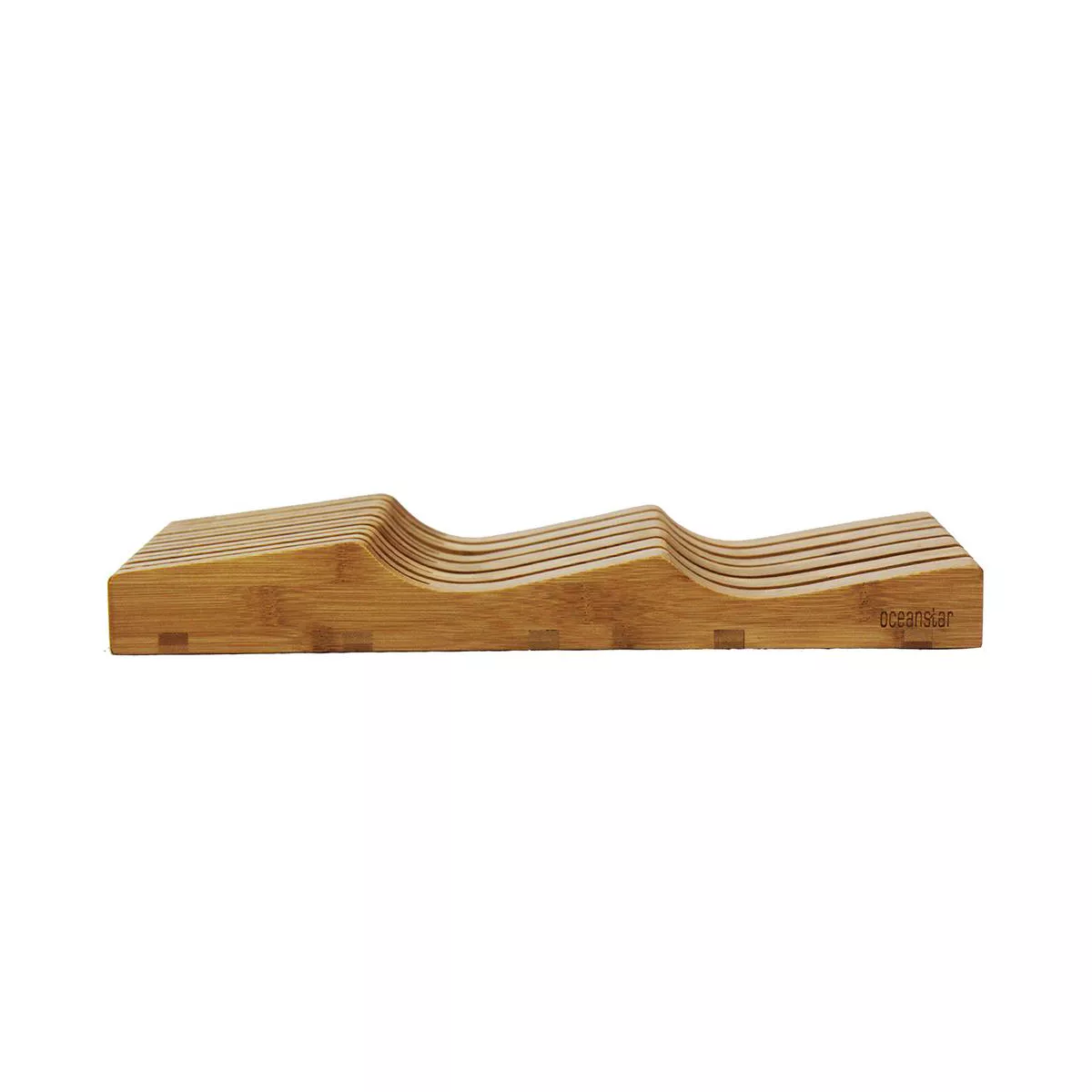 Oceanstar In-Drawer Bamboo Knife Organizer
