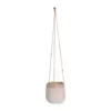 6" Hanging Ceramic Planter Beige - Sagebrook Home