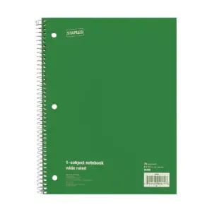 Staples 1 Subject Notebook 8