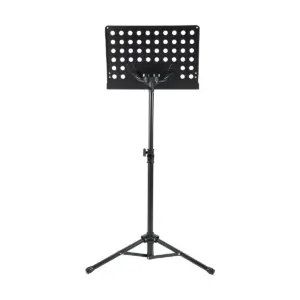 Musician's Gear Tripod Orchestral Music Stand Perforated Black - 2 Pack