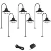John Timberland Braden Textured Black 8-Piece LED Landscape Path Light Set