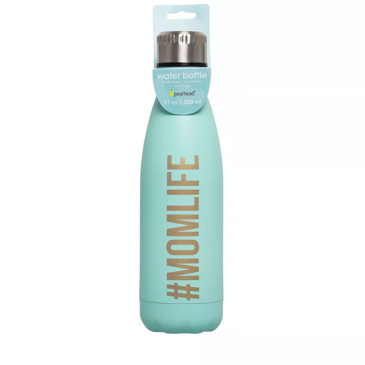 Pearhead Momlife Water Bottle - Aqua 17oz