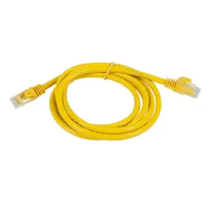 Monoprice Cat5e Ethernet Patch Cable - 3 Feet - Yellow | Network Internet Cord - Snagless RJ45, Stranded, 350Mhz, UTP, Pure Bare Copper Wire, 24AWG -