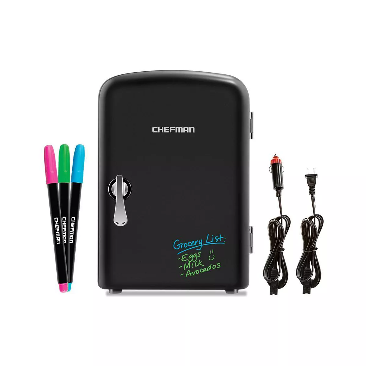 Chefman 0.52 cu ft Portable Eraser Board Mini Fridge - Black