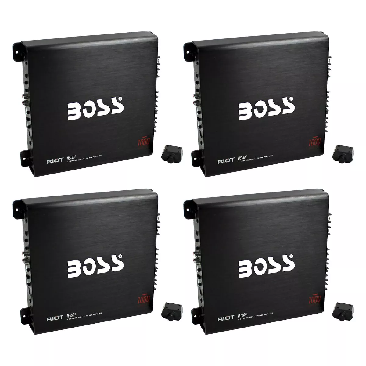 Boss Audio 1000W 4 Channel Car Audio Power Stereo Amplifier w/ Remote (4 Pack)