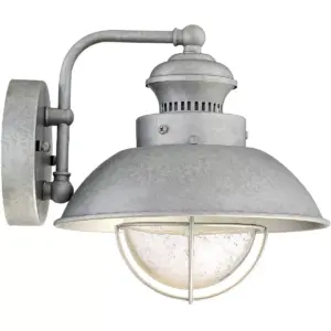 John Timberland Industrial Farmhouse Outdoor Barn Light Fixture LED Galvanized 8 1/2