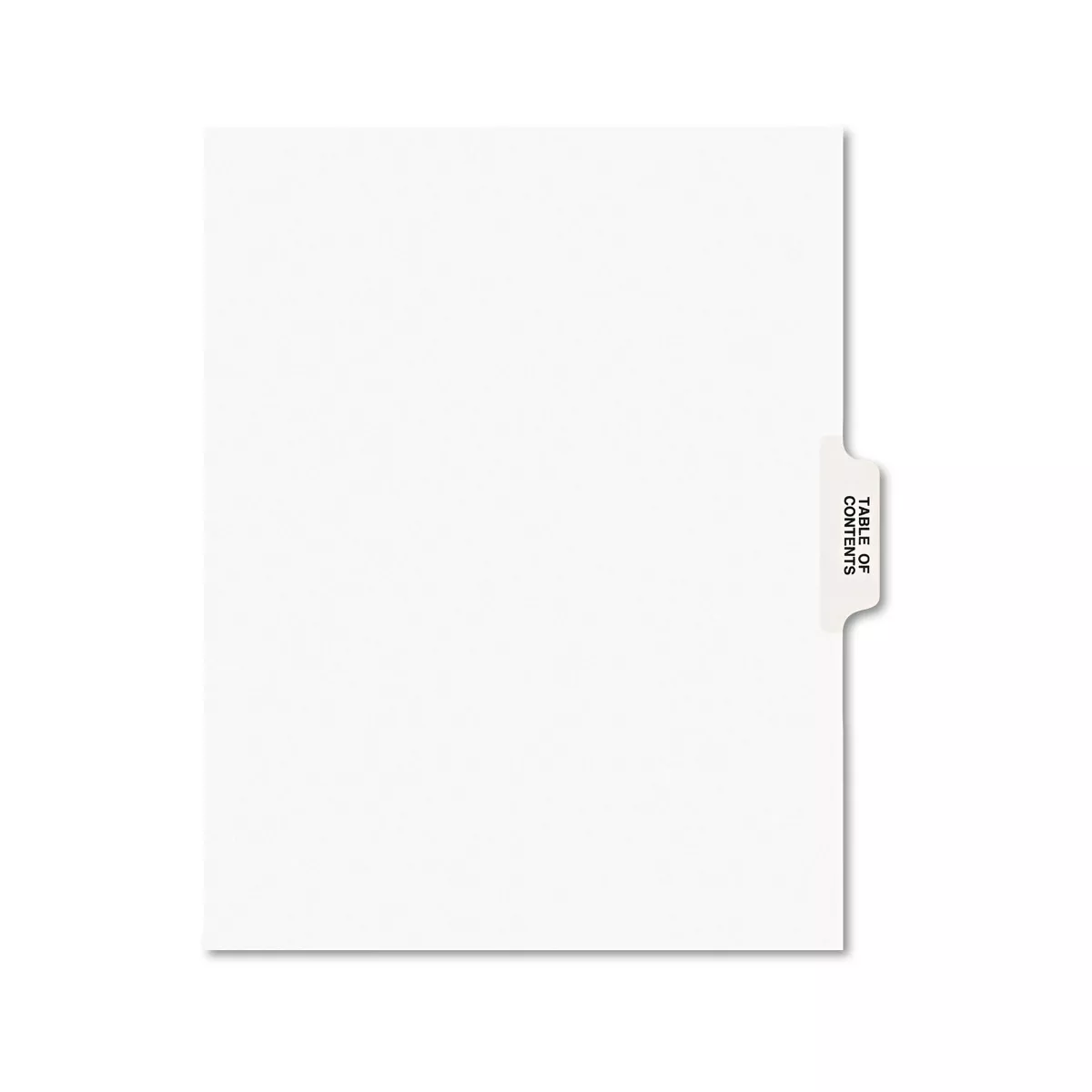 Avery-Style Legal Exhibit Tab Dividers Table of Contents White 25/Set 11910