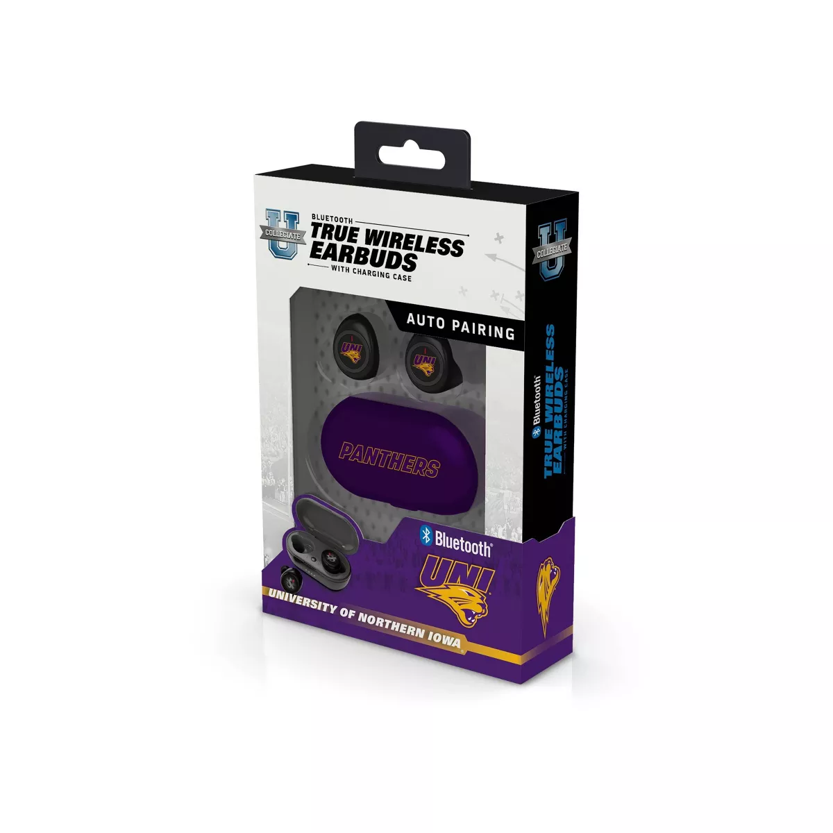 NCAA Northern Iowa Panthers True Wireless Bluetooth Earbuds