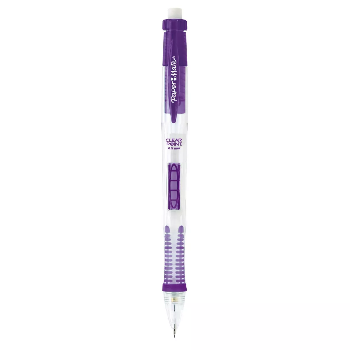 3pk #2 Mechanical Pencils with Lead/Eraser Refill ClearPoint .5mm Multicolor - PaperMate