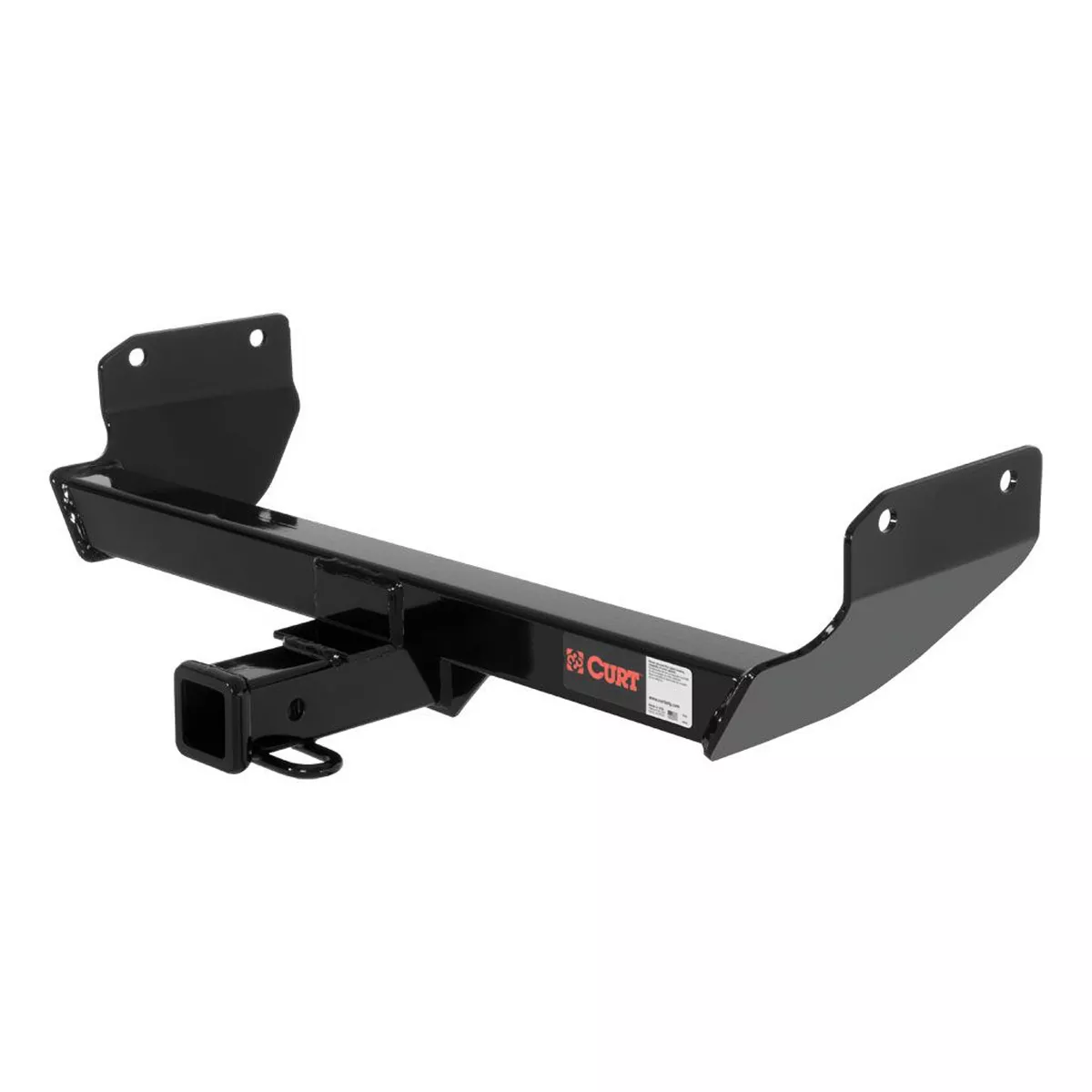 CURT 13065 Heavy Duty 2" Receiver Class 3 Trailer Towing Hitch w/ CURT 21510 Trailer 5/8" Hitch Pin Clip Set & CURT 22272 Rubber Tube Cover