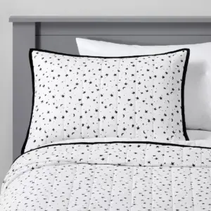Star Cotton Sham Black - Pillowfort™