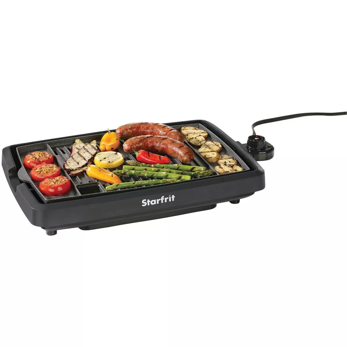 The Rock by Starfrit Smokeless Electric Indoor Grill - Black