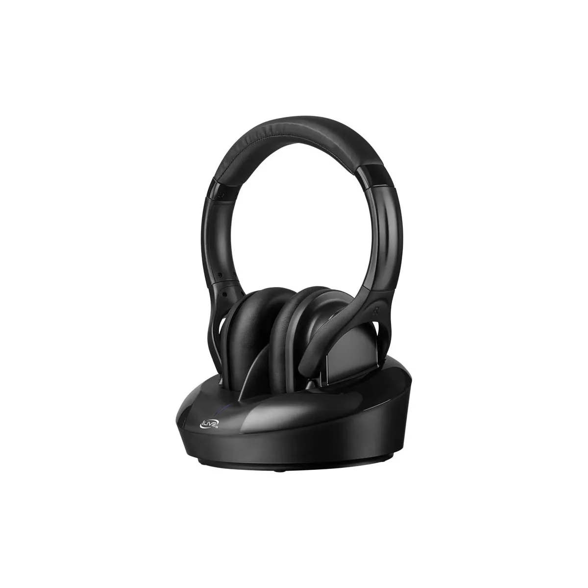 iLive IAHRF79B RF Wireless Headphones - Stereo - Black - Mini-phone - Wired/Wireless - RF - 100 ft - 32 Ohm - 20 Hz 20 kHz - Over-the-head - Binaural