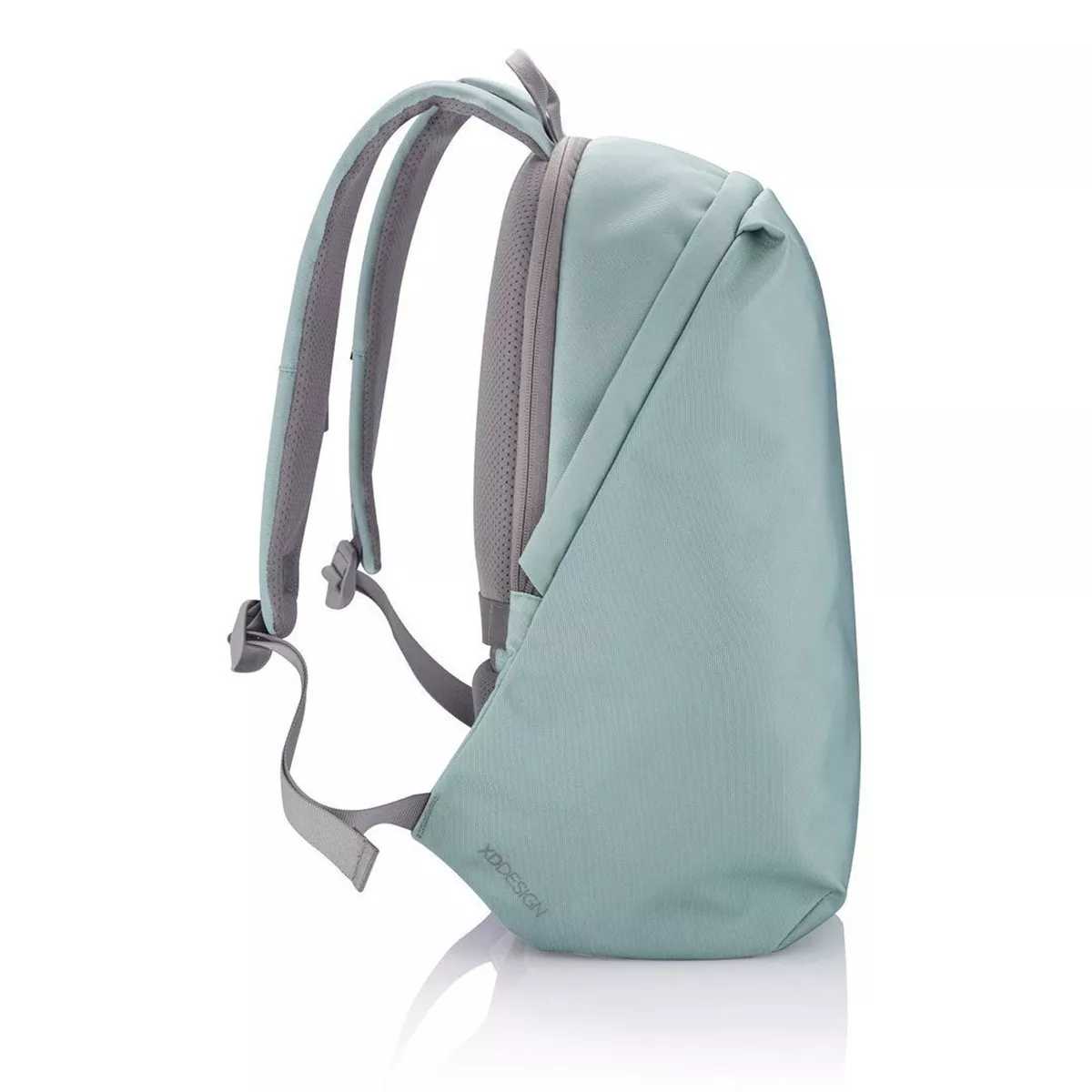 XD Design Bobby Soft Anti Theft Travel Eco Friendly Laptop Backpack with USB Port, RFID Protected Pockets, and Hidden Zippers, Mint Green