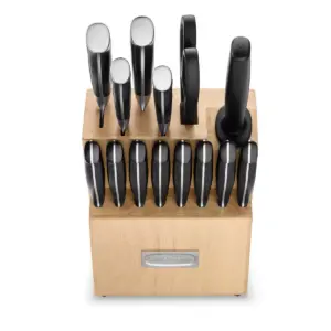 Cuisinart Nitrogen 15pc Stainless Steel Triple Rivet Cutlery Block Set - C77TRN-15P