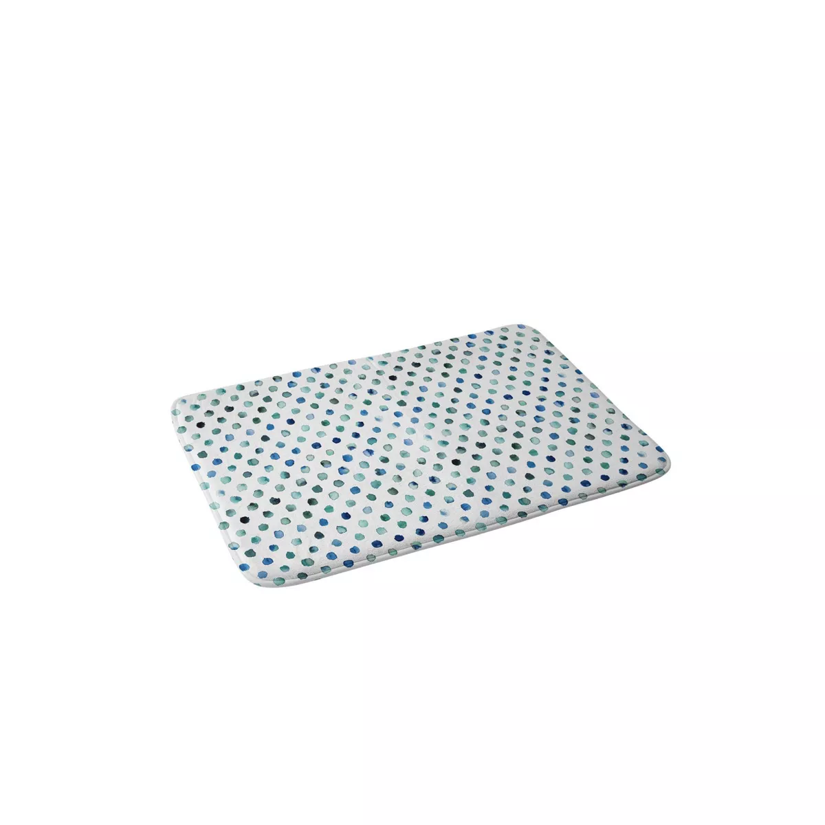 Ninola Design Color Palette Blue Memory Foam Bath Mat Blue - Deny Designs