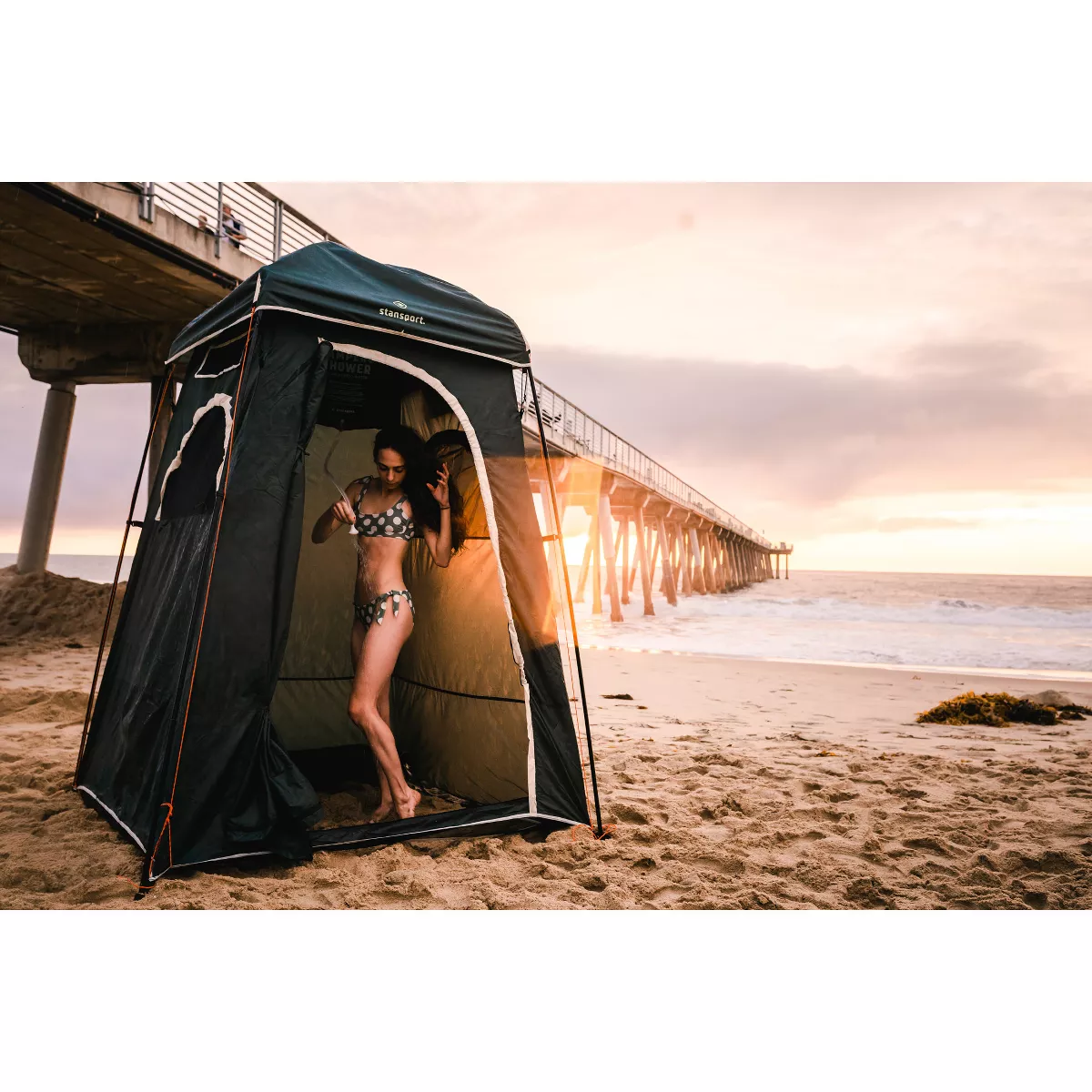 Stansport Solar Heated Jumbo 5 Gal Camper's Shower