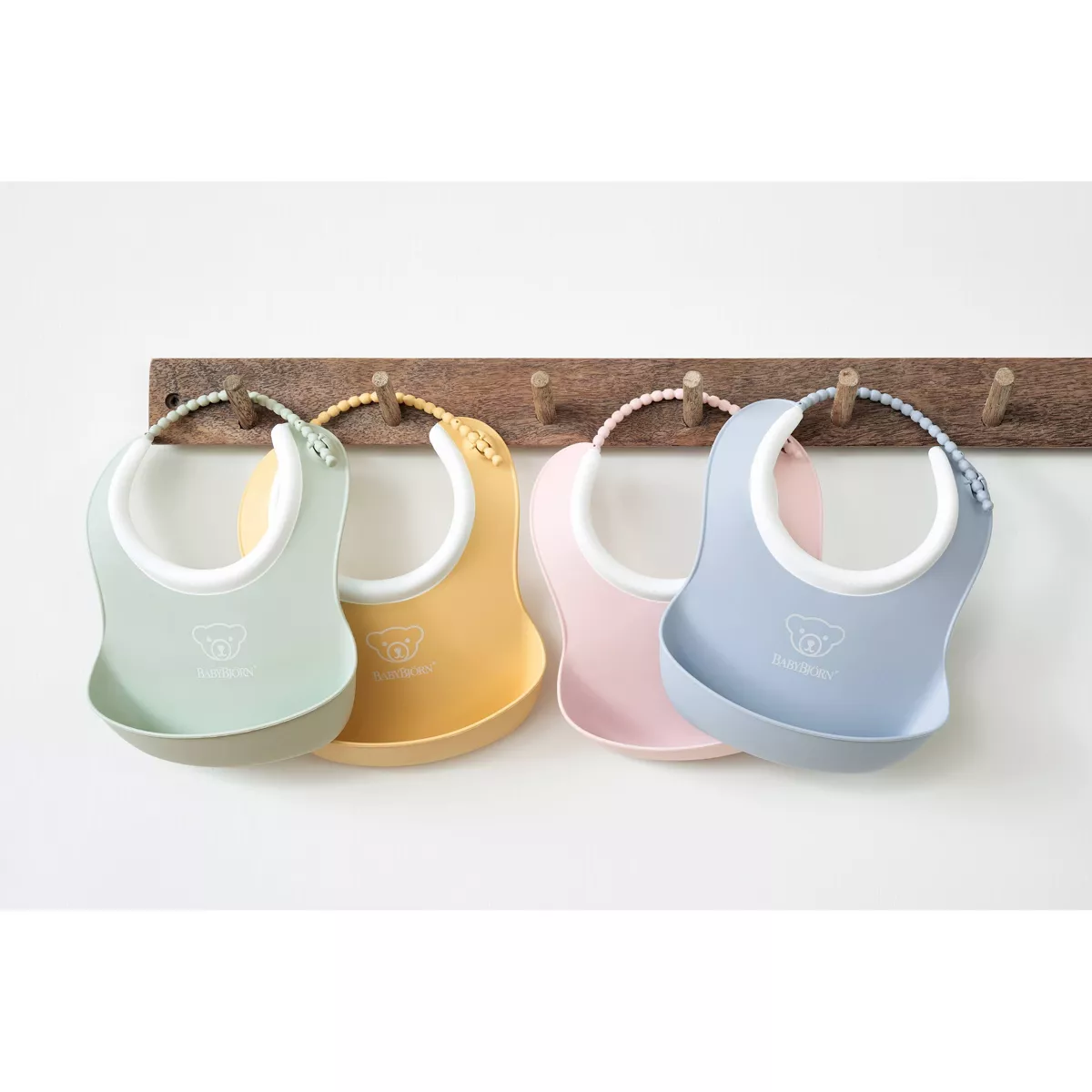 BabyBjorn 2pk Baby Bib Set - Powder Yellow/Blue S
