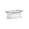 2' Yorkshire Rectangular Window Box White - Mayne