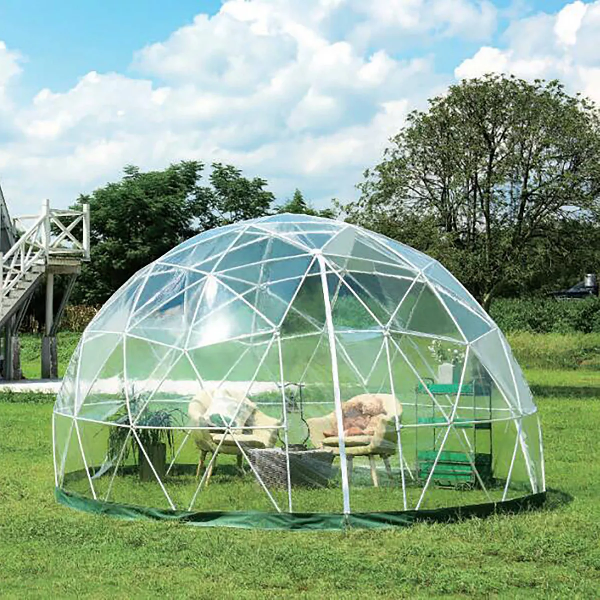 7'x12' Outdoor Dome with Shell & PVC Cover - TOYtally Awesome