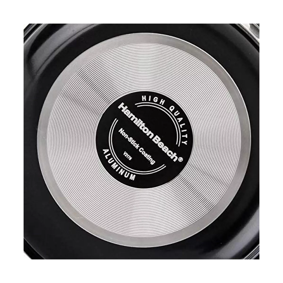 Alpine Cuisine 3 Quart Aluminum Nonstick Kitchen Cooking Sauce Pan with Tempered Glass Lid and 3 Millimeter Soft Touch Handle, Black