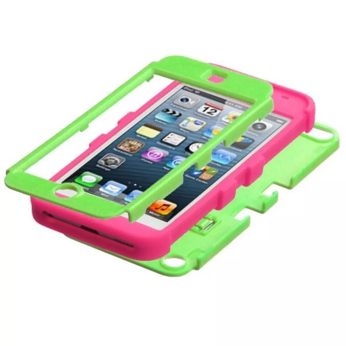 MYBAT For Apple iPod Touch 5th Gen/6th Gen Green Hard Hybrid Case Cover w/stand