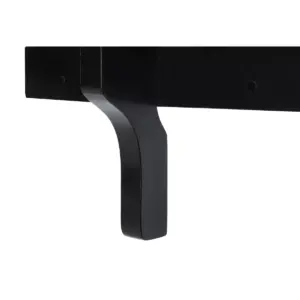 Hathaway Wall-Mounted Pub Table with Pool Cue Rests - Black