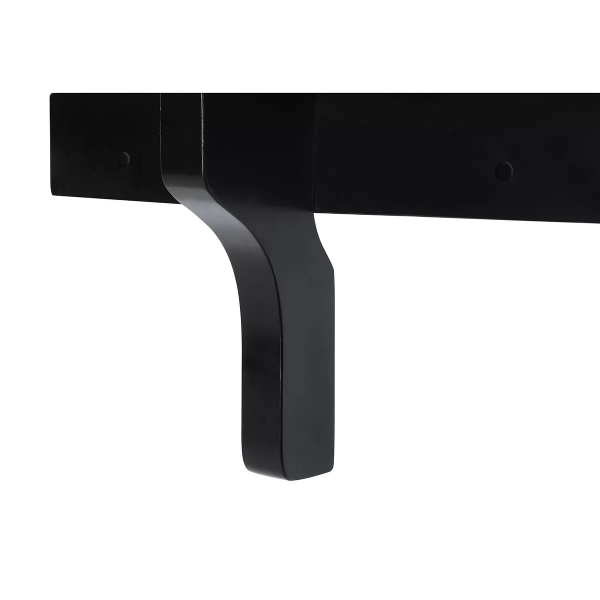 Hathaway Wall-Mounted Pub Table with Pool Cue Rests - Black