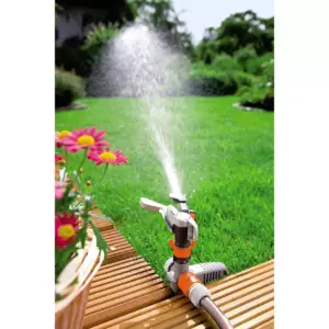 Gardena 8136 5,200 Sq Foot Pulsating Vertical Lawn and Garden Sprinkler on Spike (2 Pack)