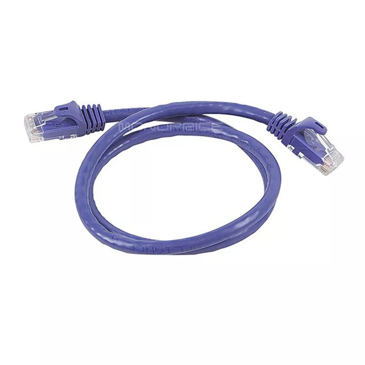 Monoprice Cat6 Ethernet Patch Cable - 2 Feet - Purple | Network Internet Cord - RJ45, Stranded, 550Mhz, UTP, Pure Bare Copper Wire, 24AWG - Flexboot