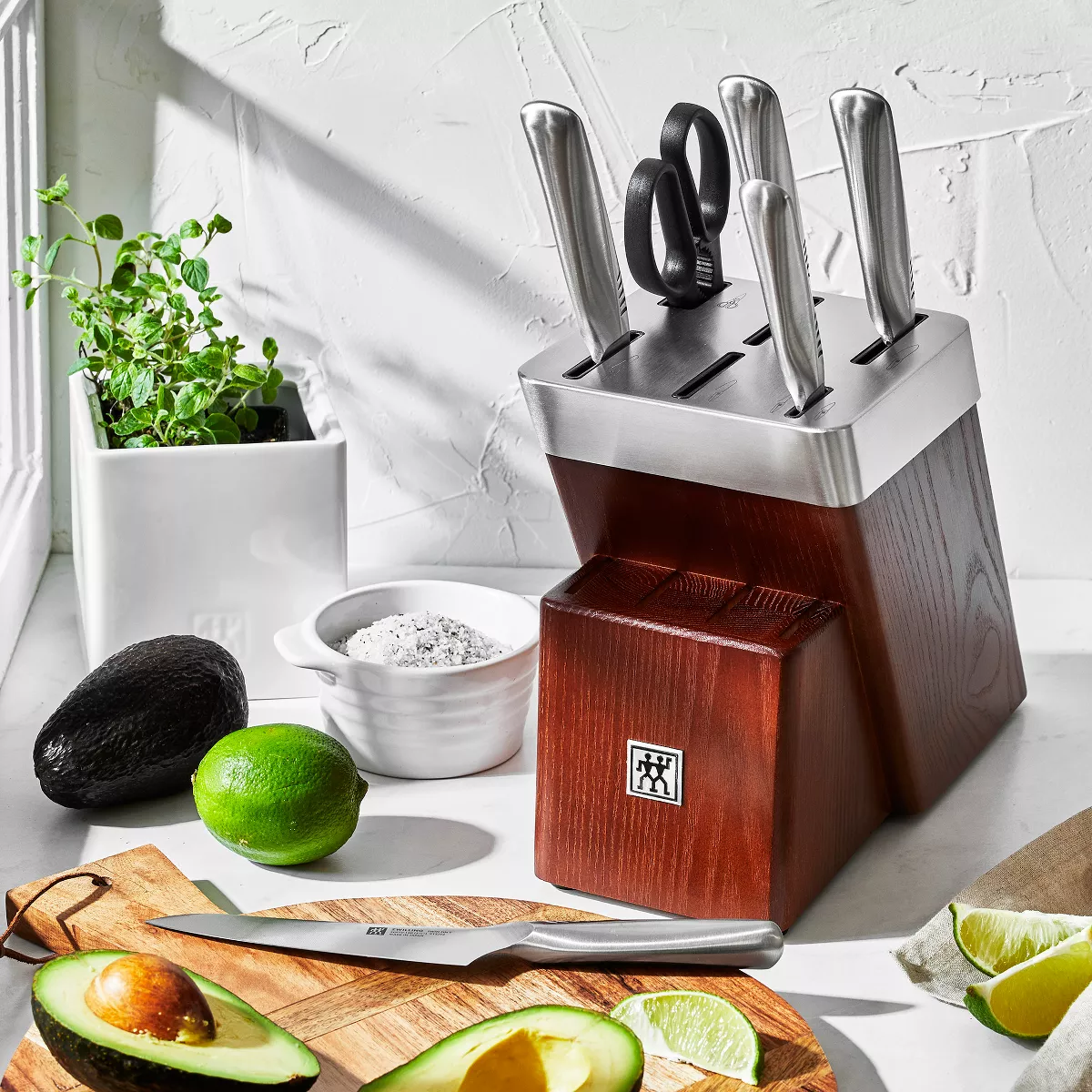 ZWILLING Twin Fin II 7-pc Self Sharpening Knife Block Set