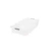 IRIS USA 50 Quart Clear Plastic Underbed Latched Stack Storage Container Box