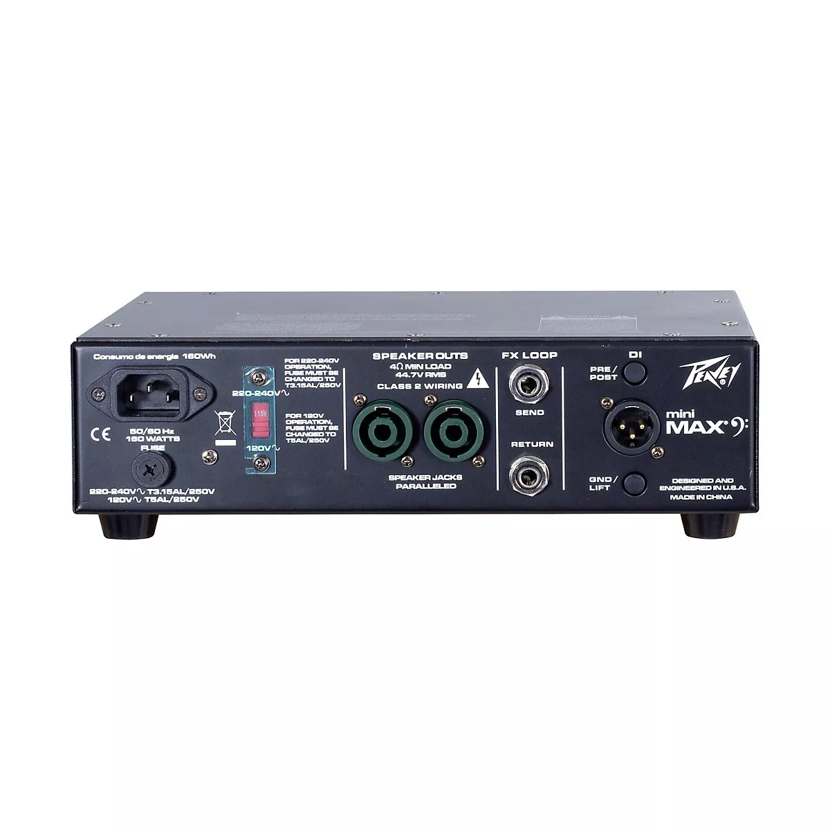 Peavey MiniMAX 500W Bass Amp head Black