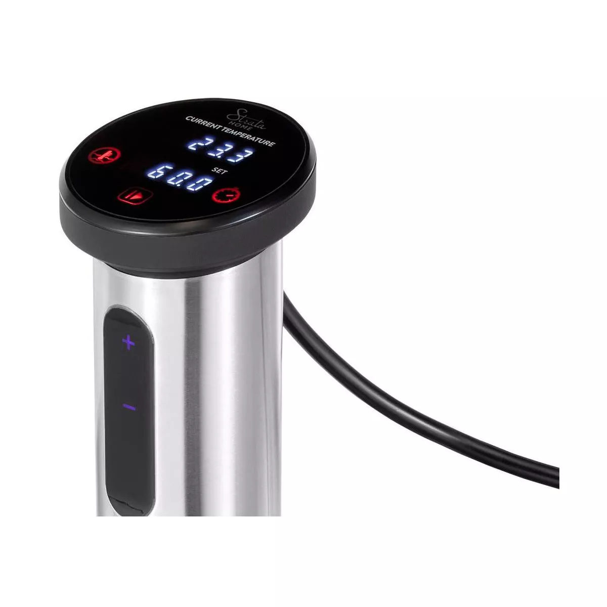 Monoprice Sous Vide Immersion Cooker 1100W - Black/Silver With Adjustable Clamp, Quite Motor, and Simple Controls - From Strata Home Collection