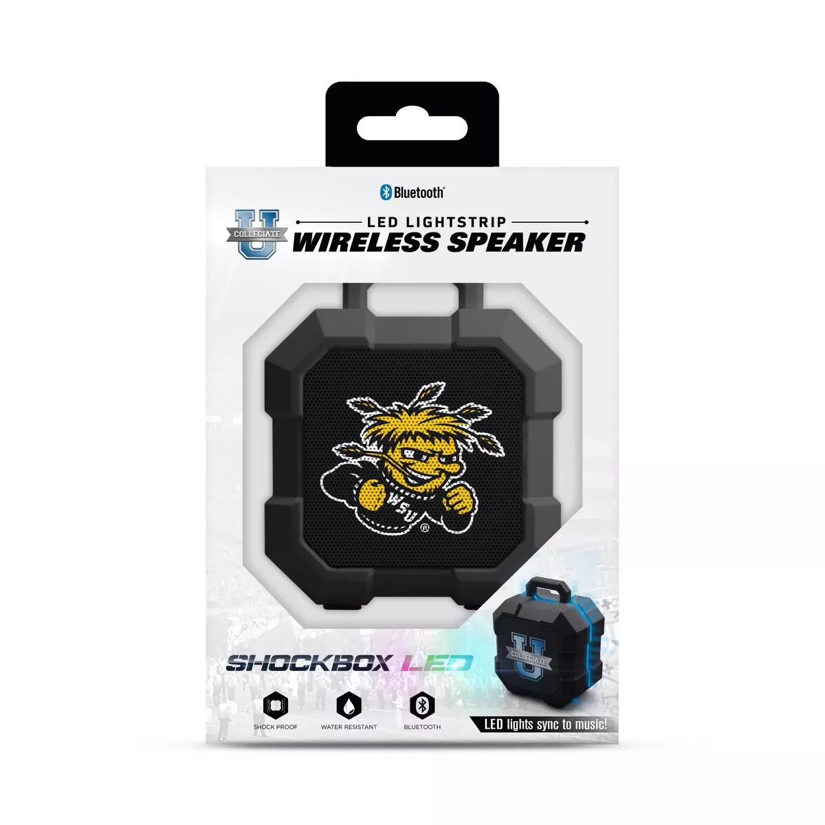 NCAA Wichita State Shockers LED ShockBox Bluetooth Speaker