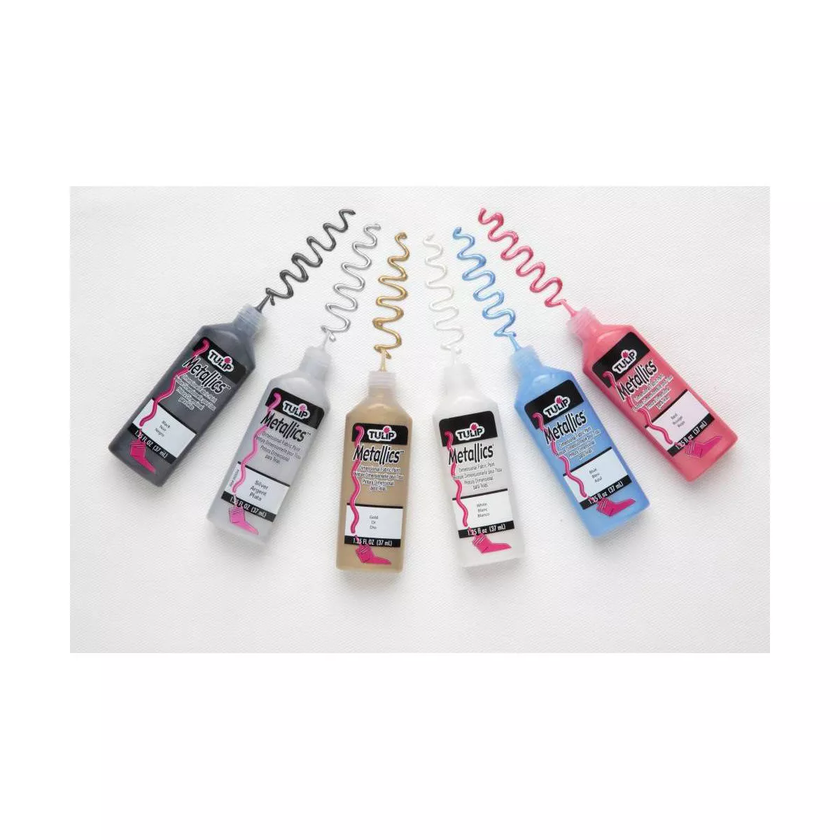 Tulip 6ct 1.25 fl oz Dimensional Fabric Paint - Metallics
