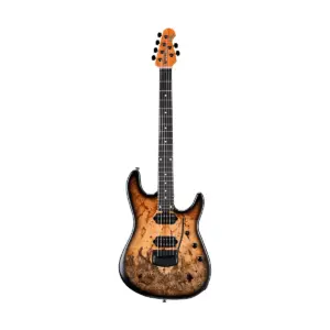 Ernie Ball Music Man Jason Richardson 6 String Electric Guitar with Black Hardware Buckeye Burl