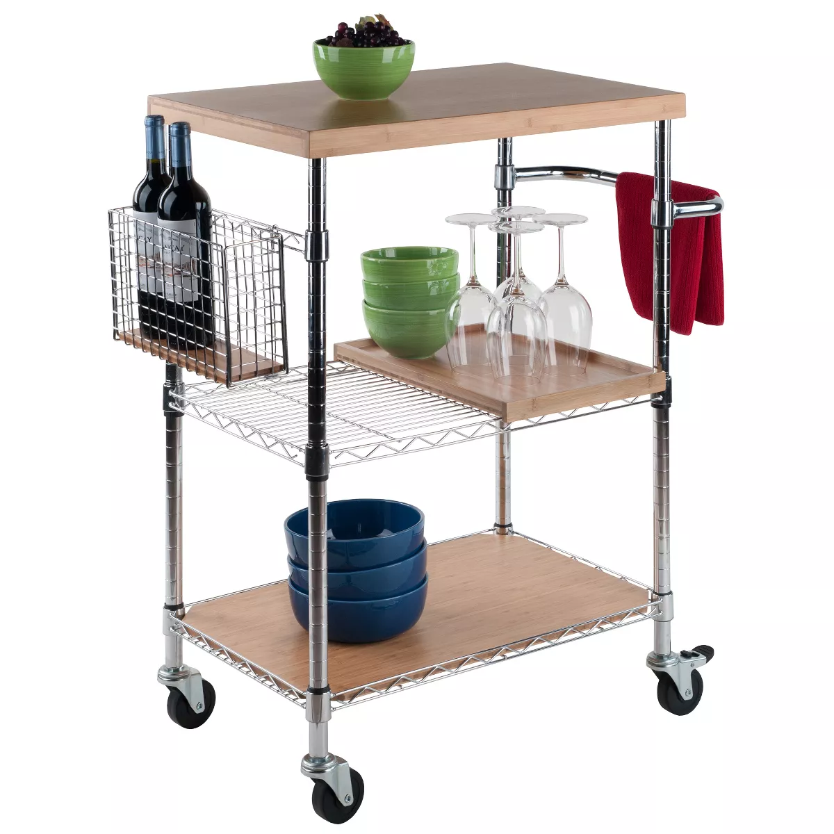Medera Kitchen Cart Natural - Winsome