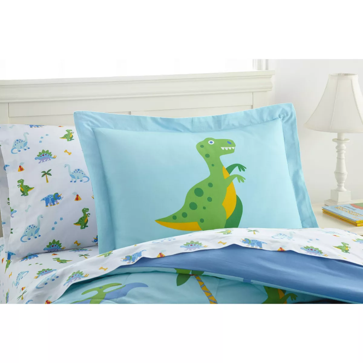 7pc Full Dinosaur Land Cotton Bed in a Bag - WildKin