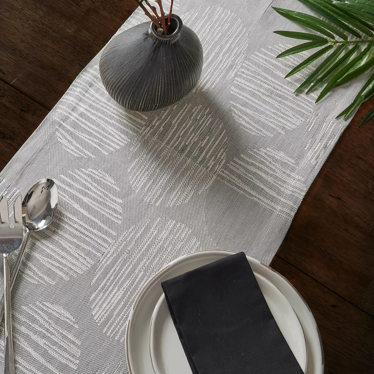 Split P Metro Table Runner - 60'' L - Gray