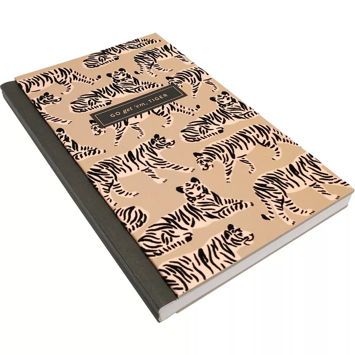 Green Inspired Wild Tiger Hardcover Journal