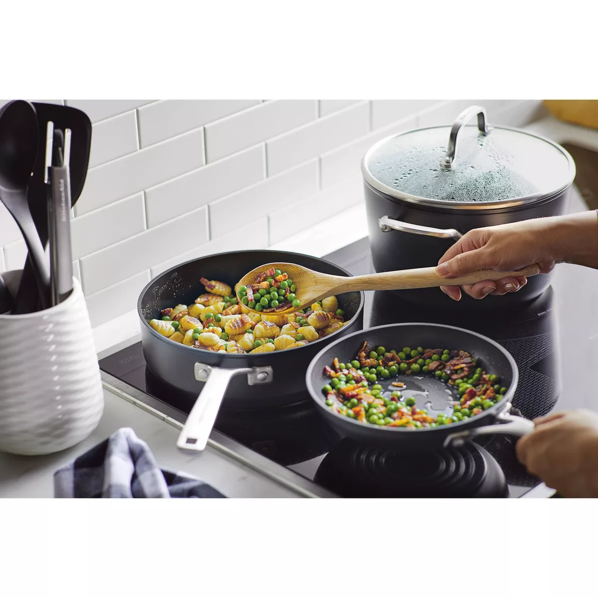 KitchenAid Hard-Anodized Induction 11pc Nonstick Cookware Set