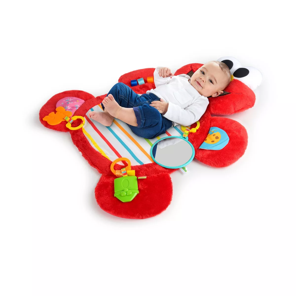Bright Starts Sesame Street Tummy-Time Elmo Prop Mat