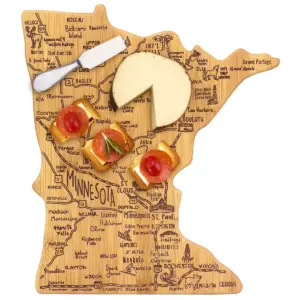 Totally Bamboo Destination Minnesota Cutting Board 13.25