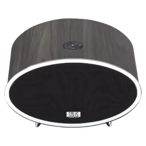 SOLIS Bluetooth/Wi-Fi Stereo Smart Speaker with Chromecast built-in - Dark Brown Wood (SO-6000)